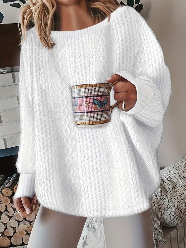 Grober Strickpullover mit Rundhalsausschnitt für Katzen