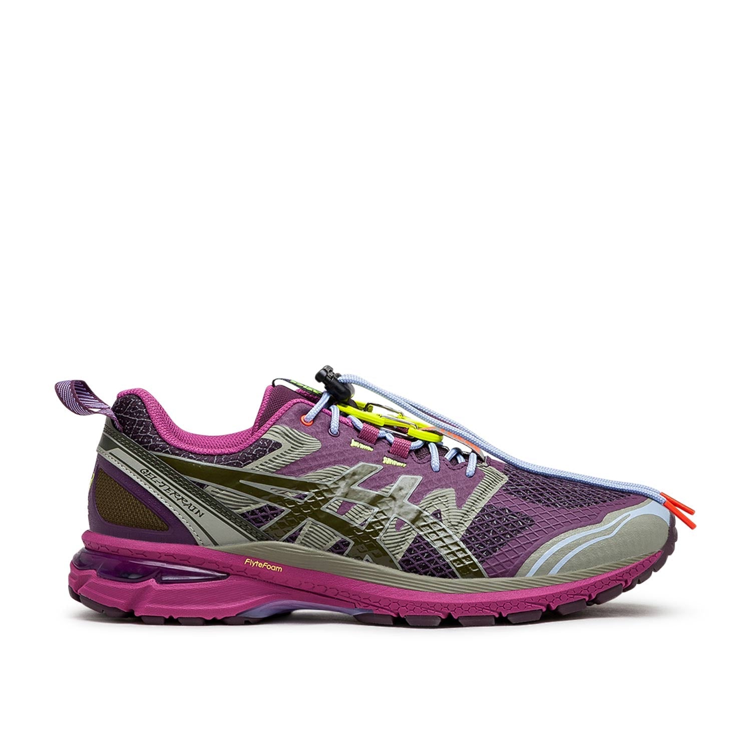 Gel-Terrain-Sneaker in Zusammenarbeit (Lila / Pink / Grün)