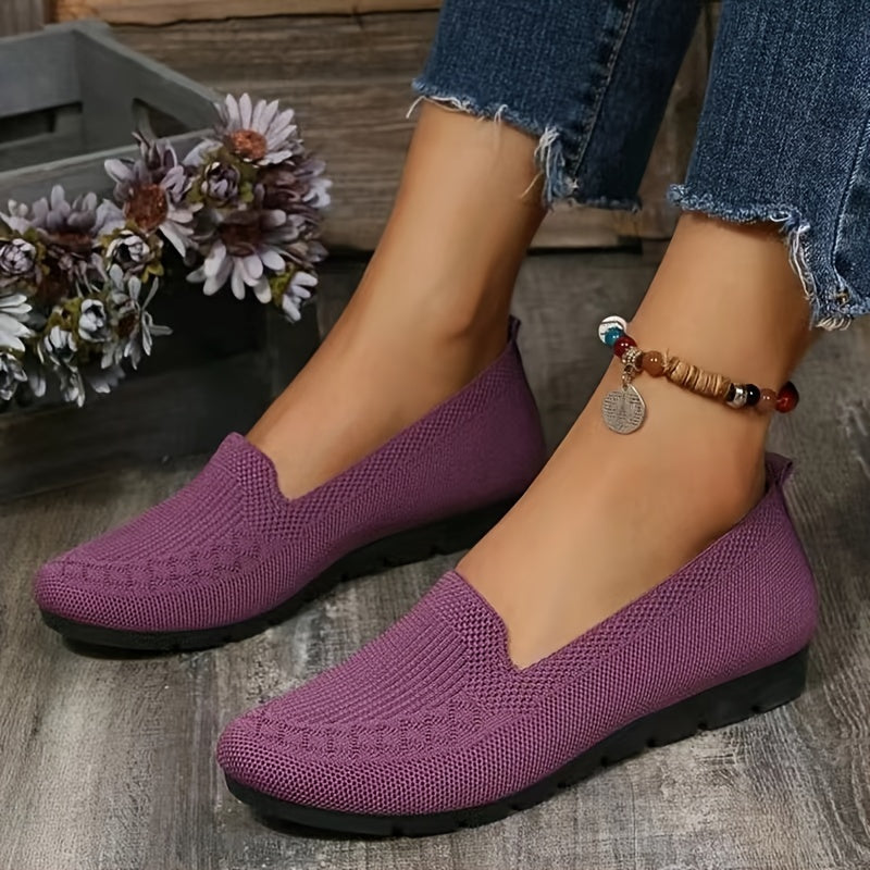 KnitEase Slip-On Loafers