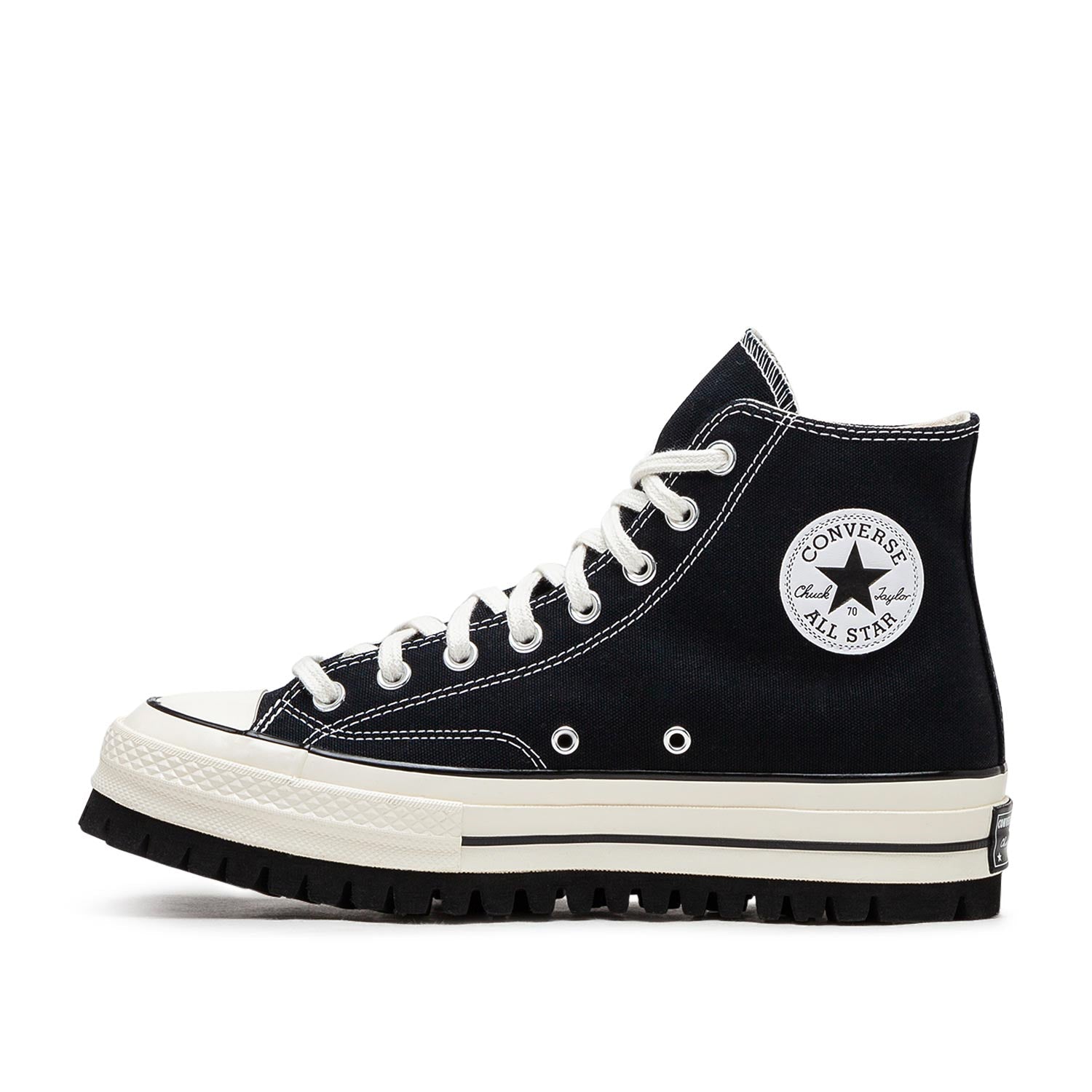 Klassische hohe Trekking-Sneaker (Schwarz)