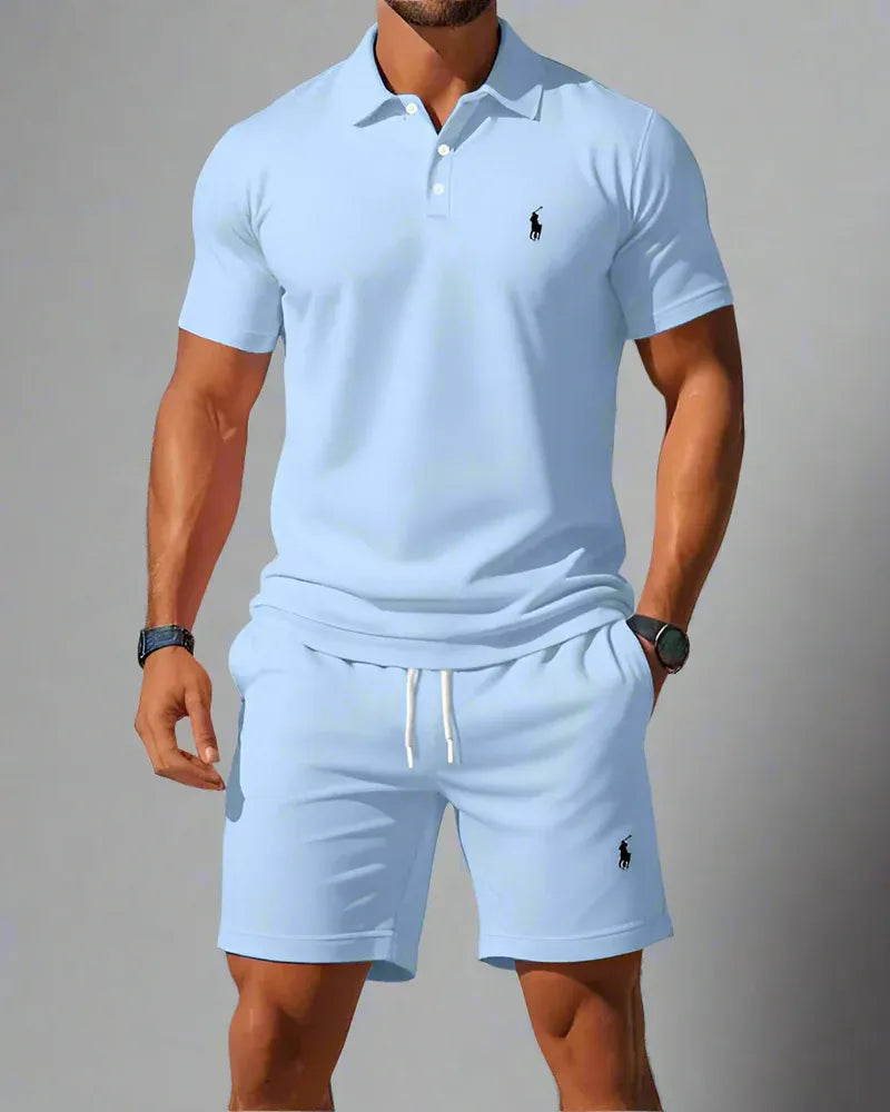 RL™ Herren-Poloshirt und Shorts Trainingsanzug