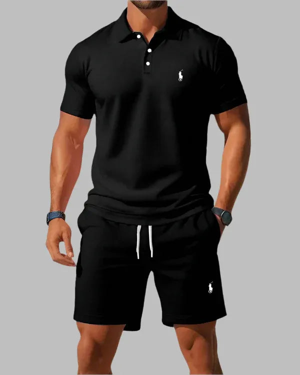 RL™ Herren-Poloshirt und Shorts Trainingsanzug