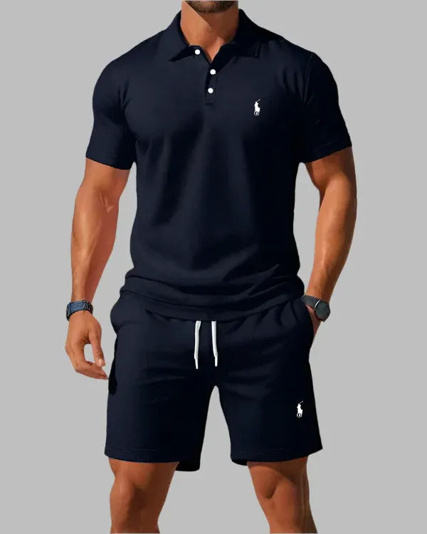 RL™ Herren-Poloshirt und Shorts Trainingsanzug