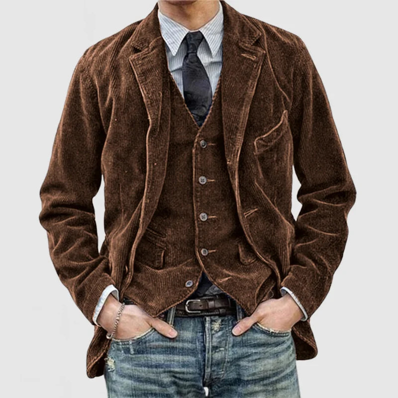 Jacke und Weste im Retro-Stil