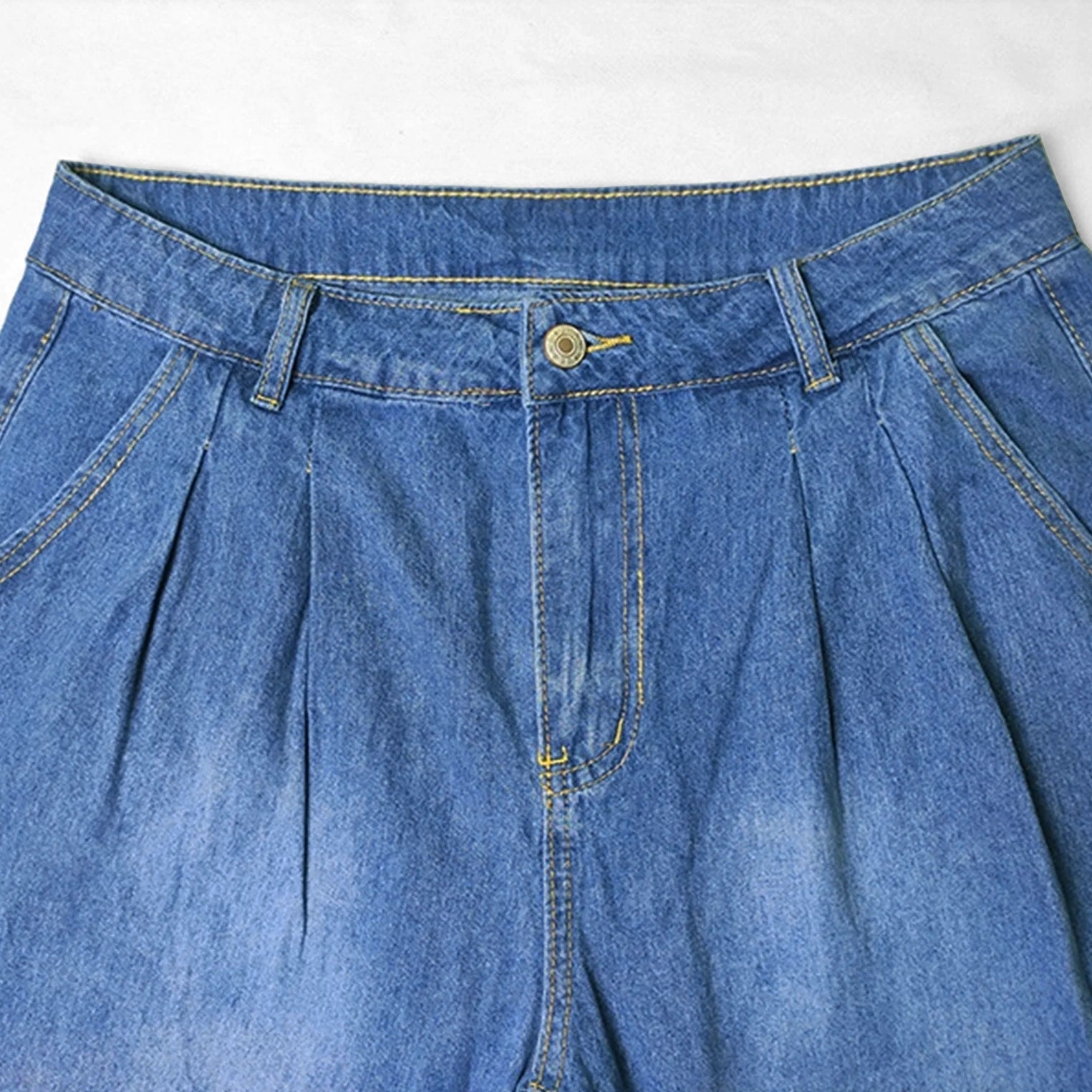 Weite High-Waist Jeans