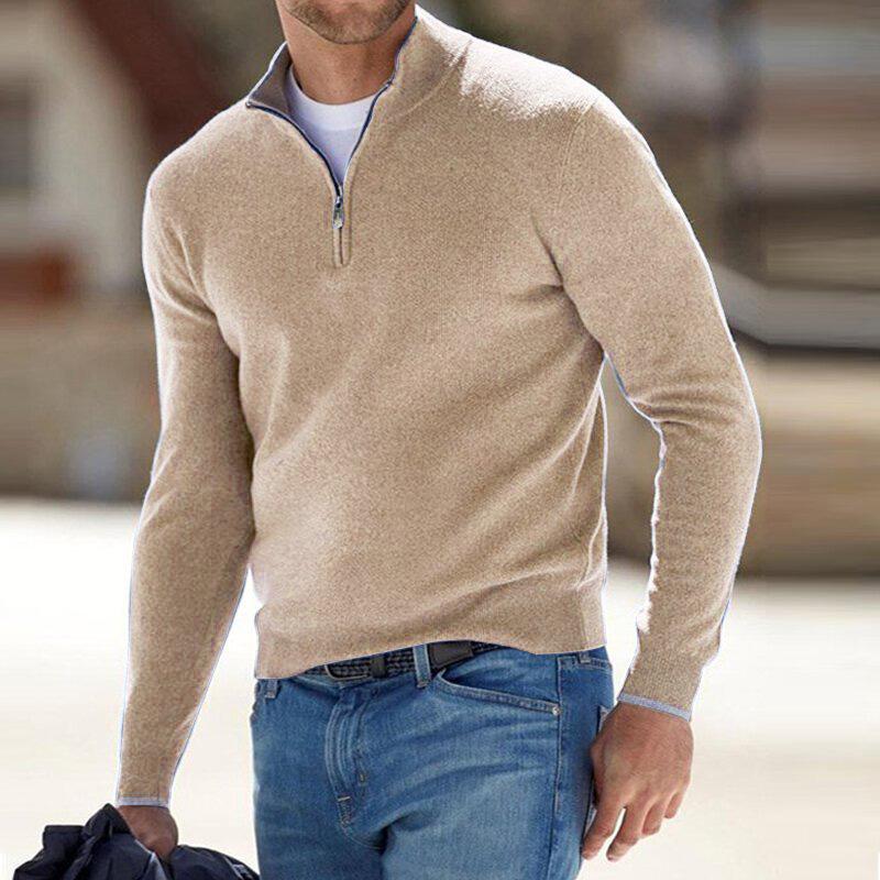 Premium Strickpullover mit Reißverschluss