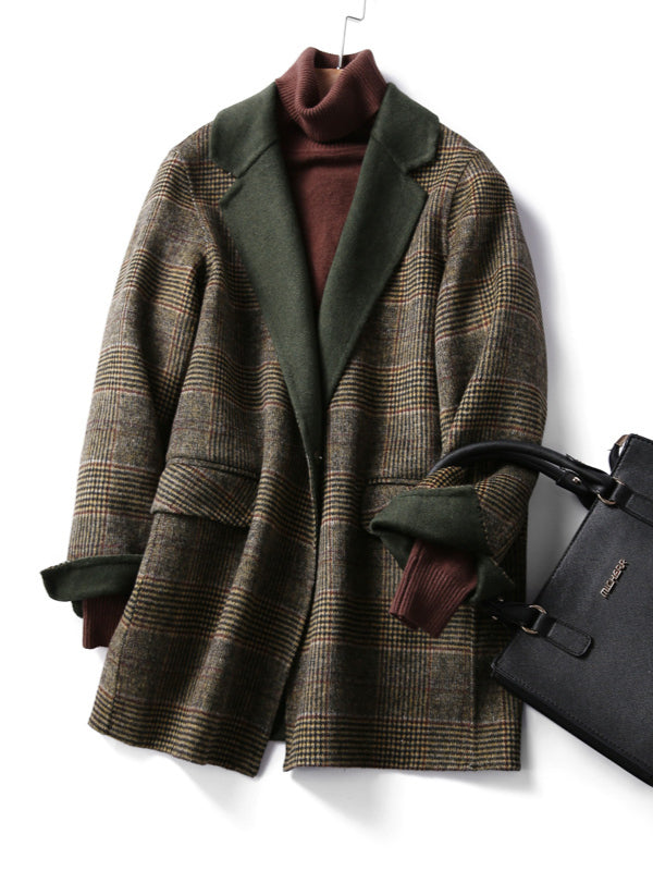 Ségolène | Classic Plaid Winter Coat