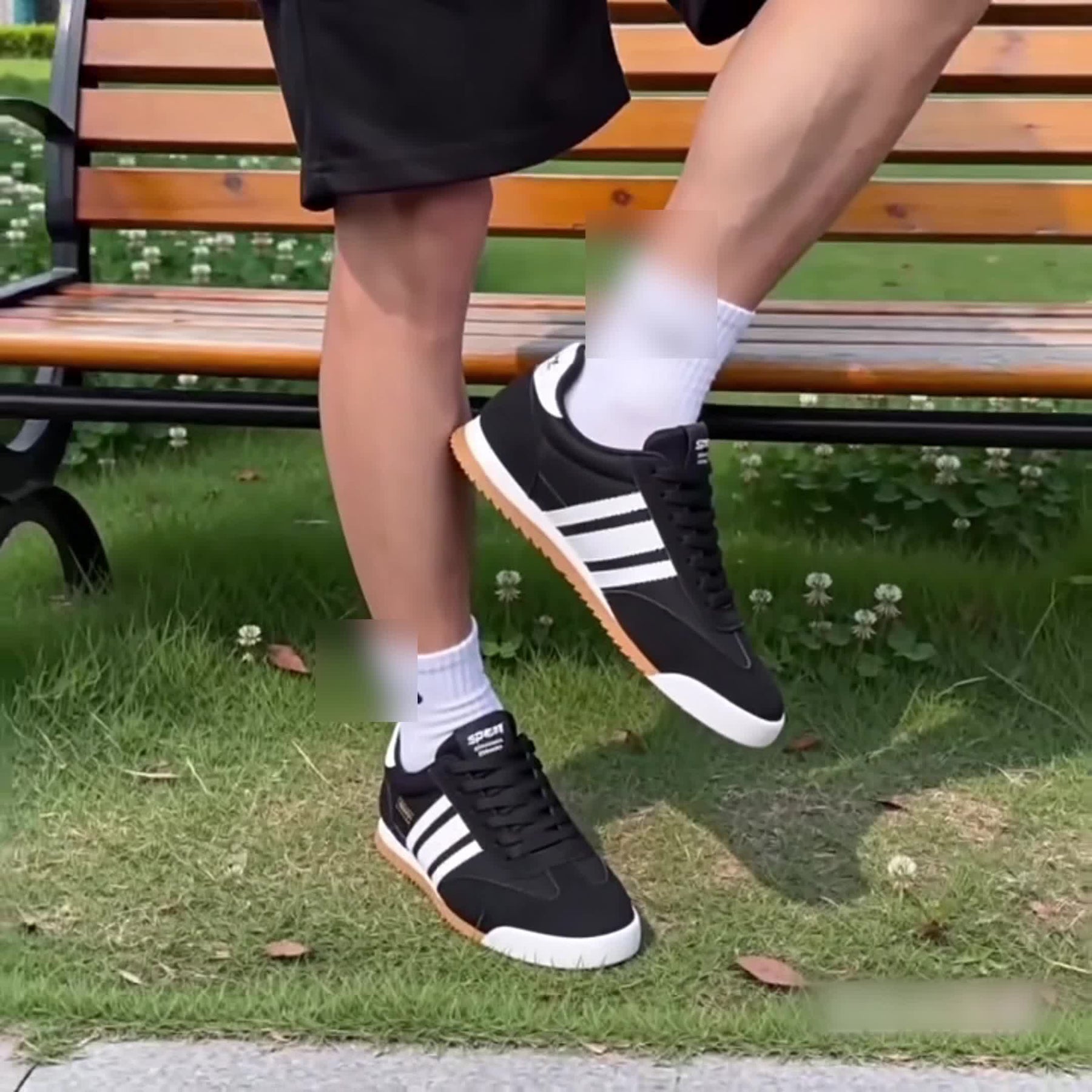 Nero Stripe klassische Sneaker