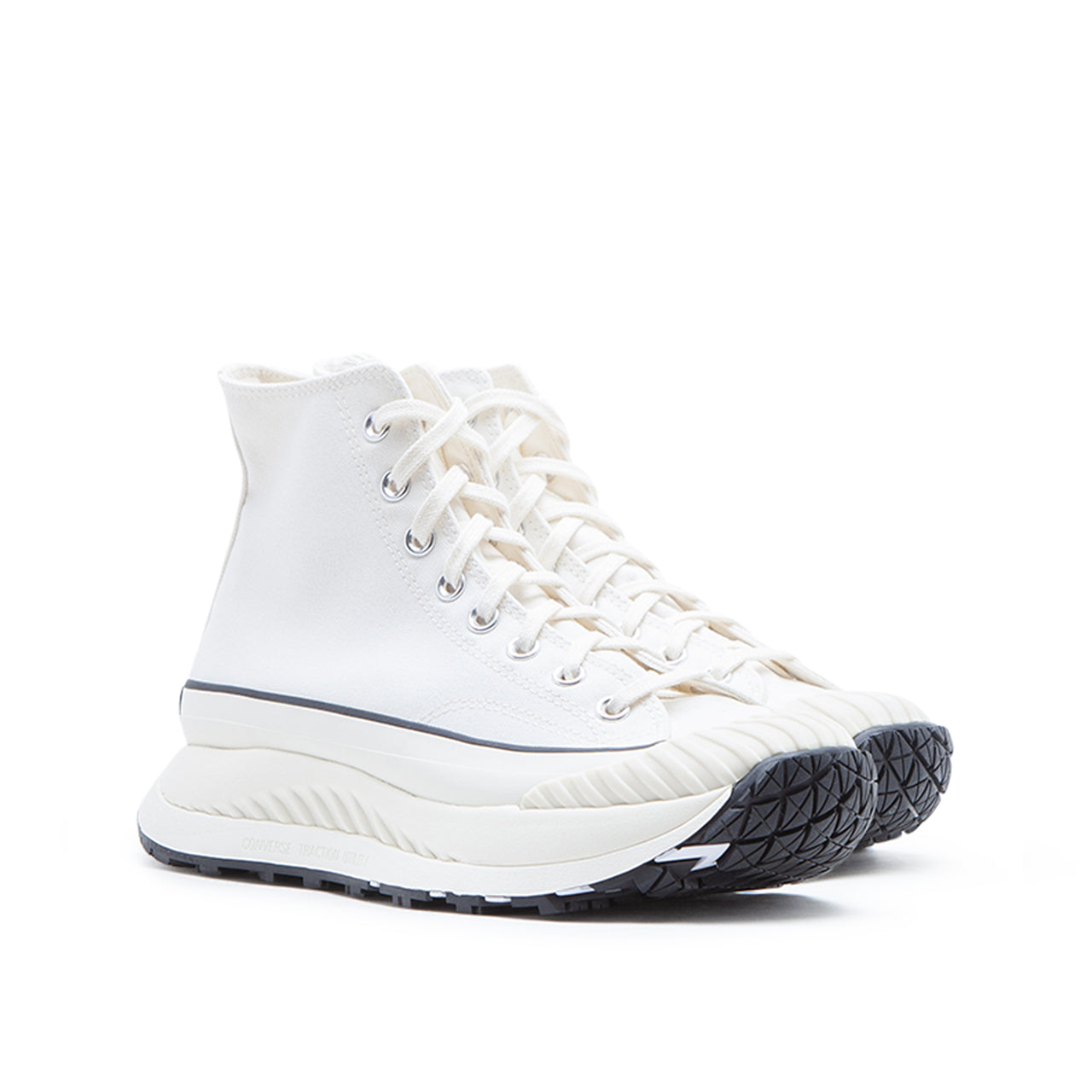 Klassische High-Top-Sneakers (Weiß / Schwarz)