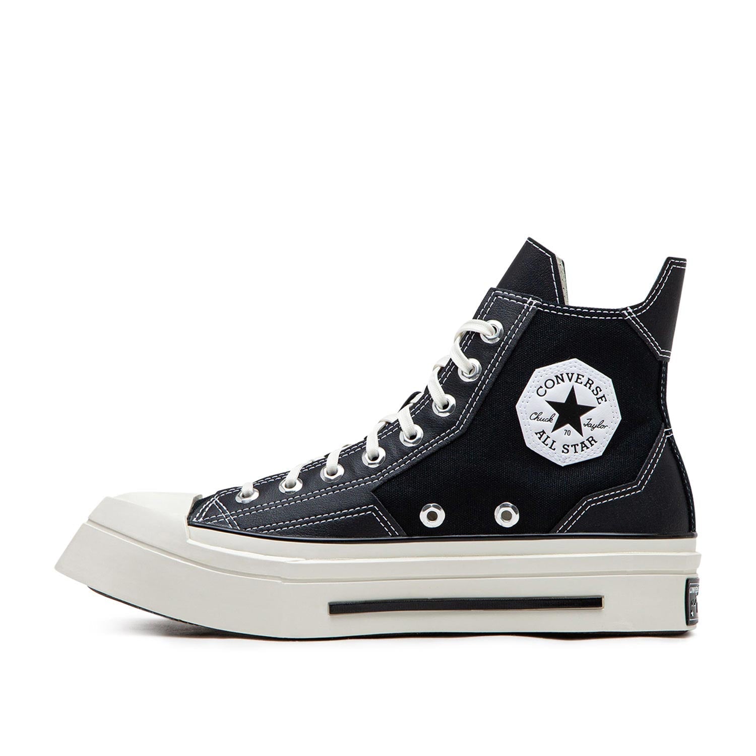 De Luxe High-Top Sneakers mit Karomuster (Schwarz / Weiß)
