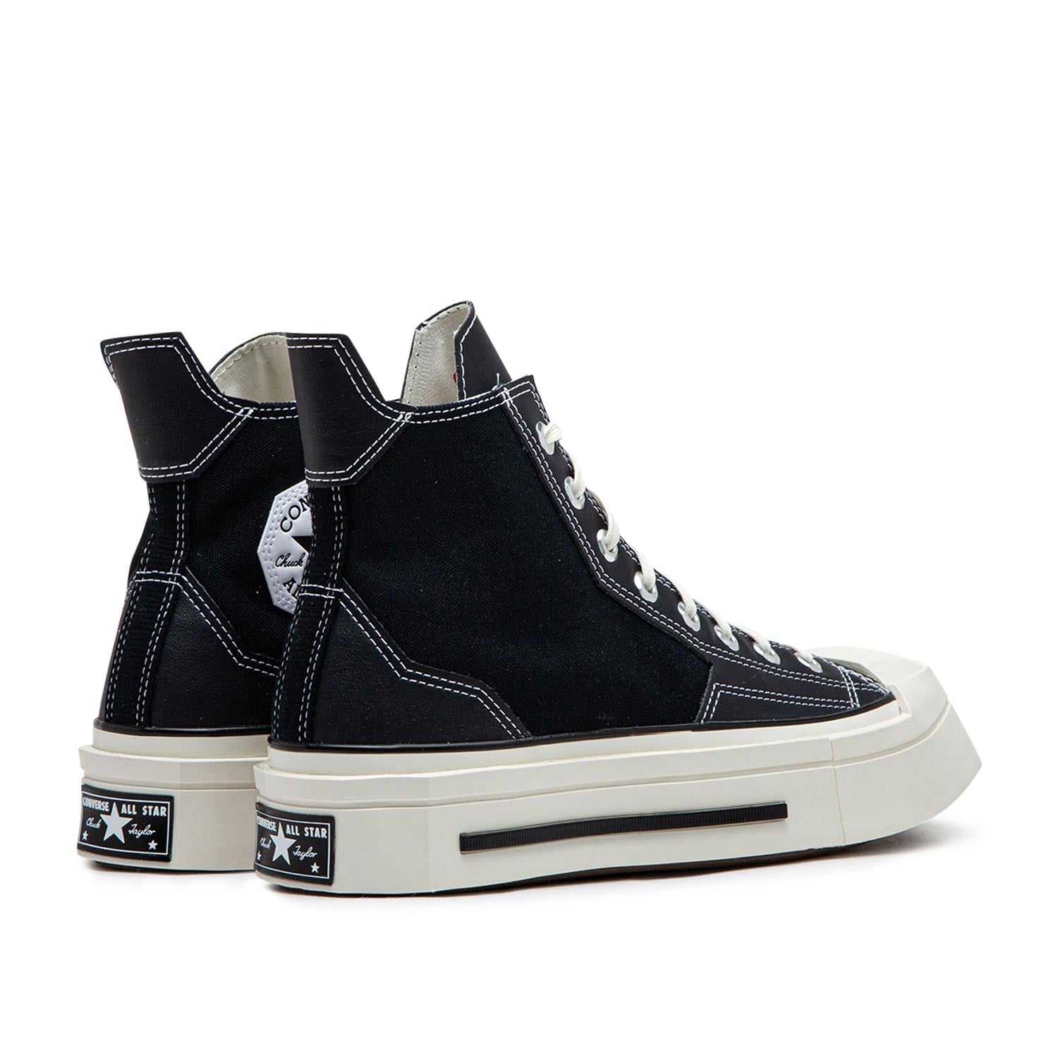 De Luxe High-Top Sneakers mit Karomuster (Schwarz / Weiß)
