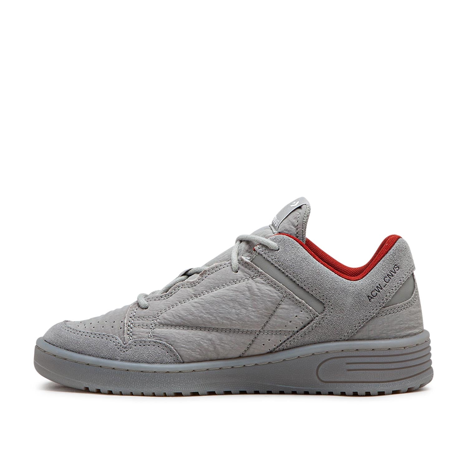 Kollaborative graue Low-Top-Sneaker