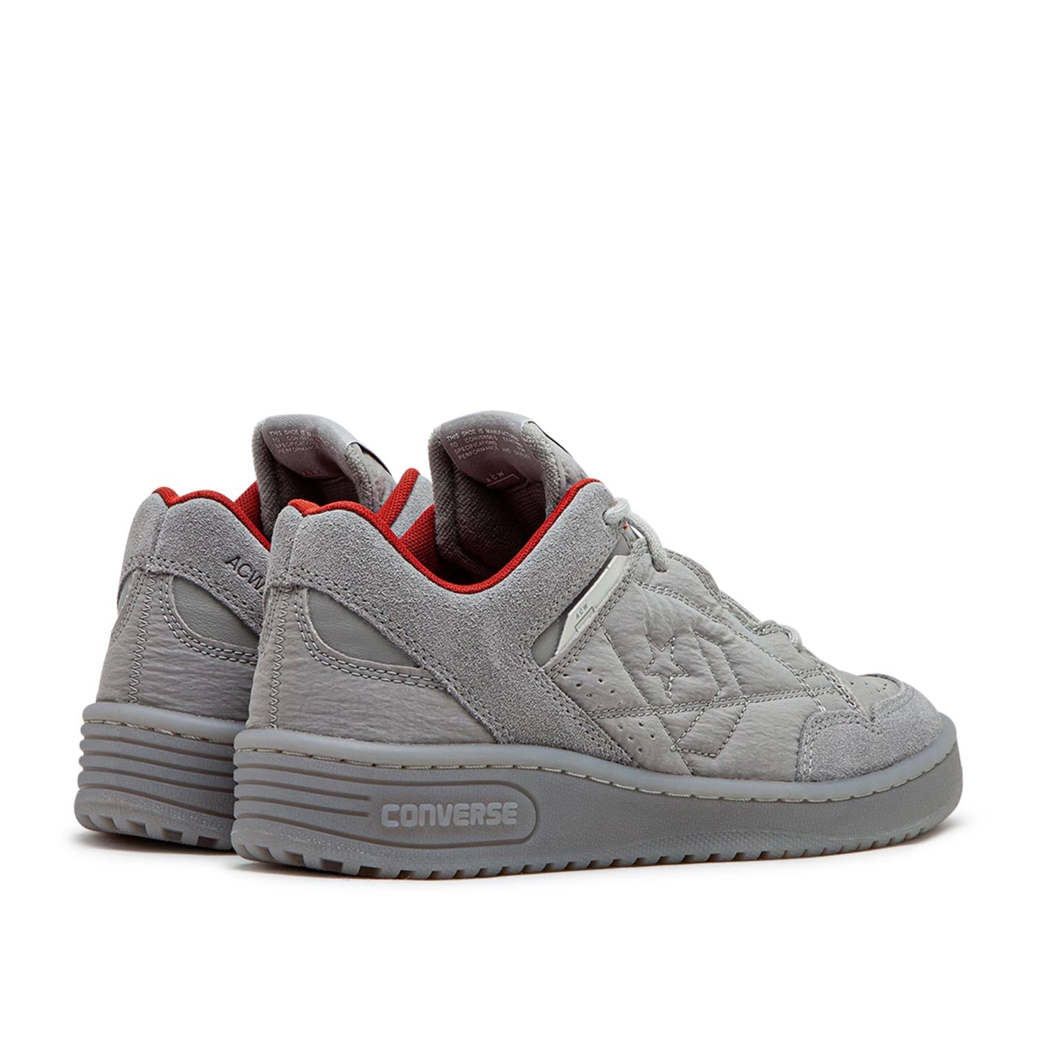 Kollaborative graue Low-Top-Sneaker