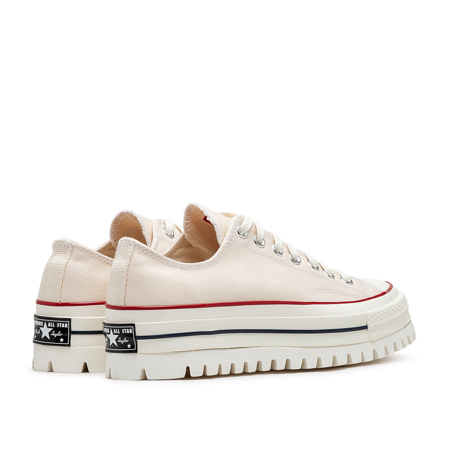 Klassische Schnür-High-Top-Sneaker (Beige)