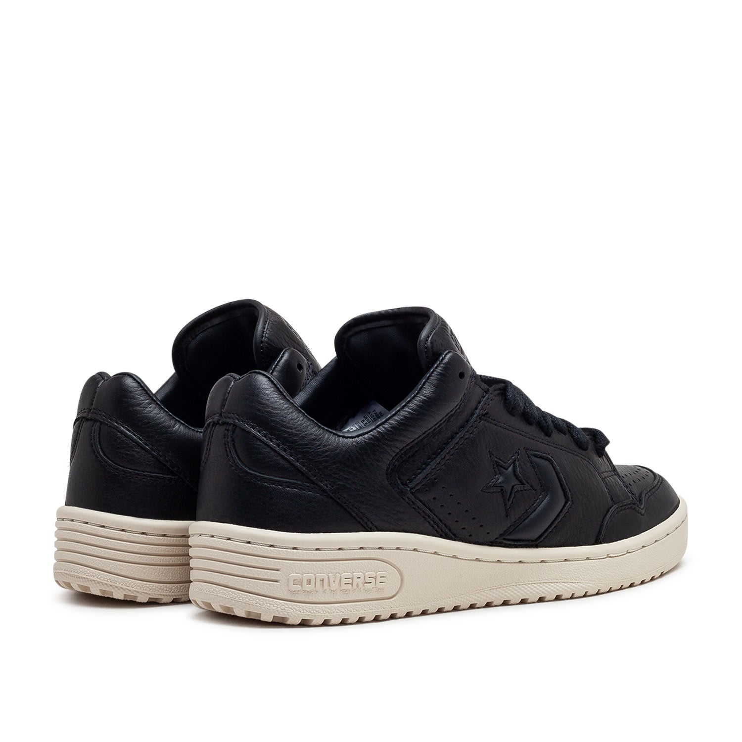 Mono Leder High-Top Sneaker (Schwarz)