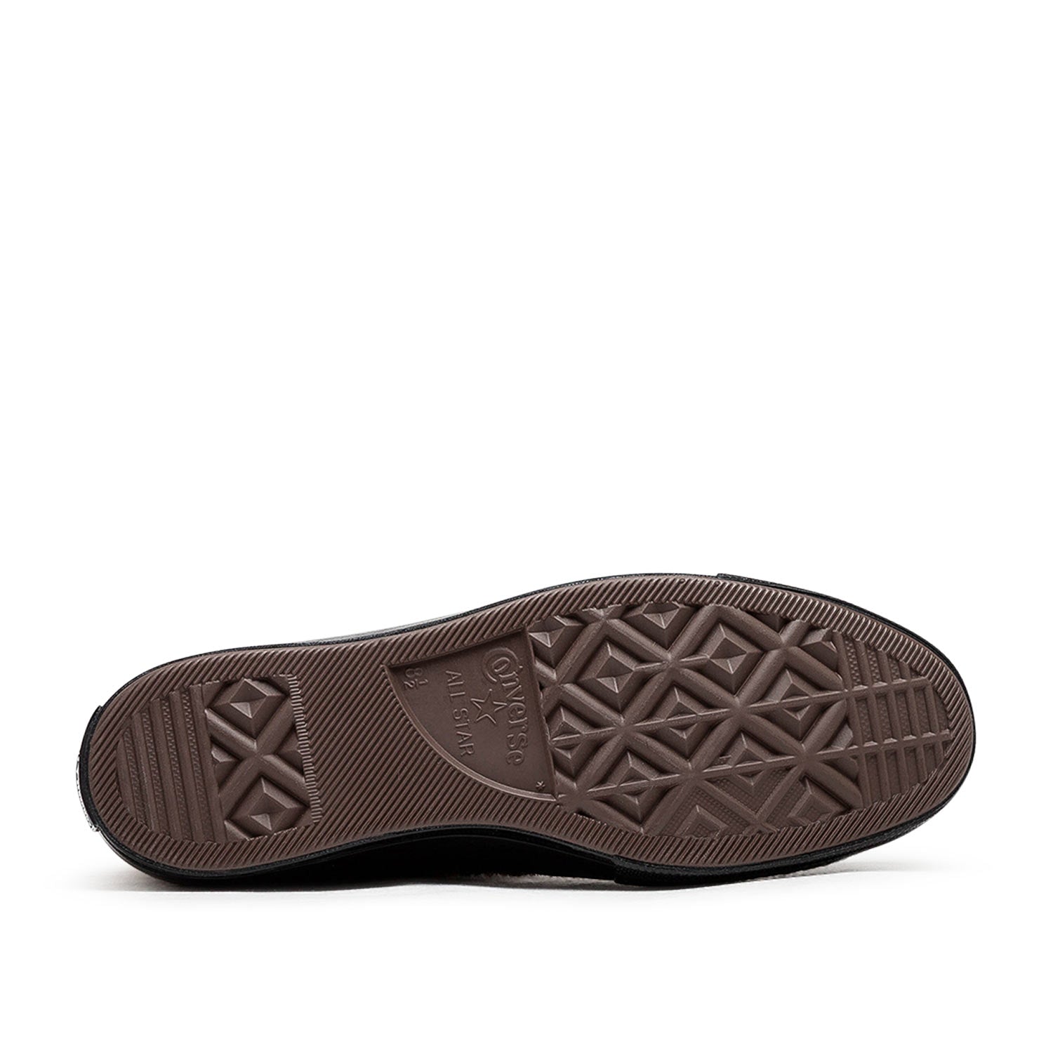 High-Top Ponyfell-Sneaker (Braun / Schwarz)