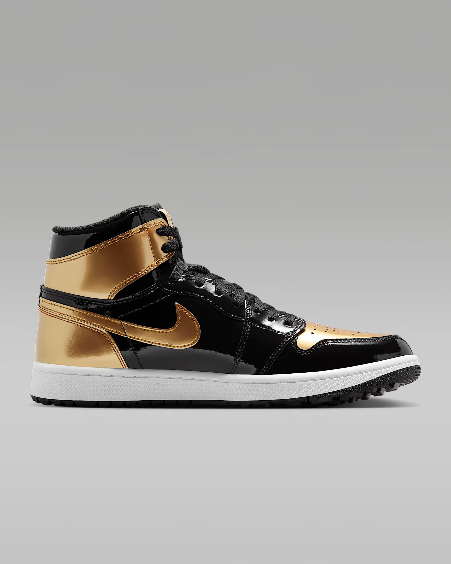 AJ1 I High G (Schwarz/Weiß/Metallic Gold)