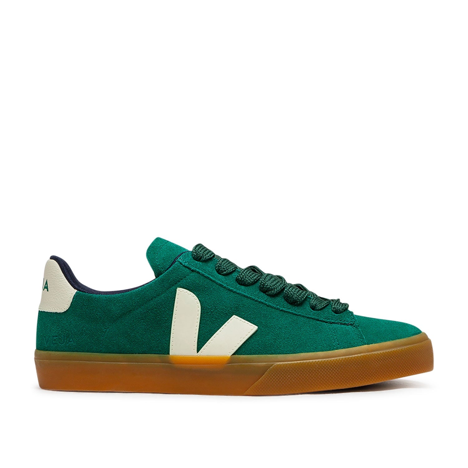 Wildleder-Sneaker (Grün / Beige)