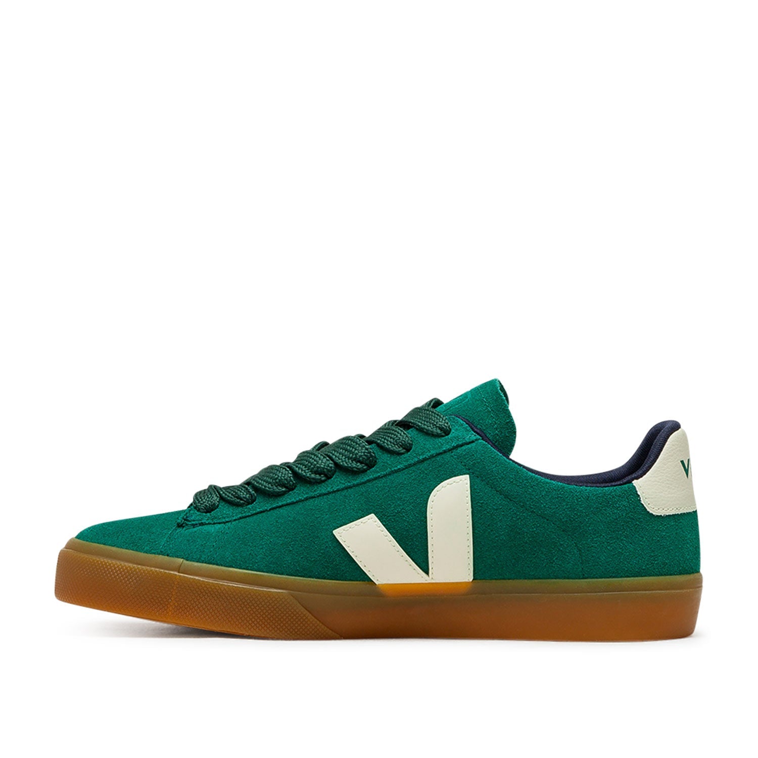 Wildleder-Sneaker (Grün / Beige)