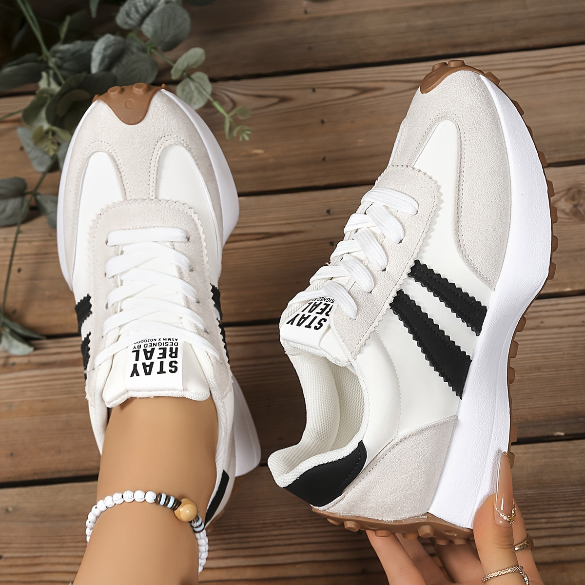 CloudLane Stripe Casual | Weiß