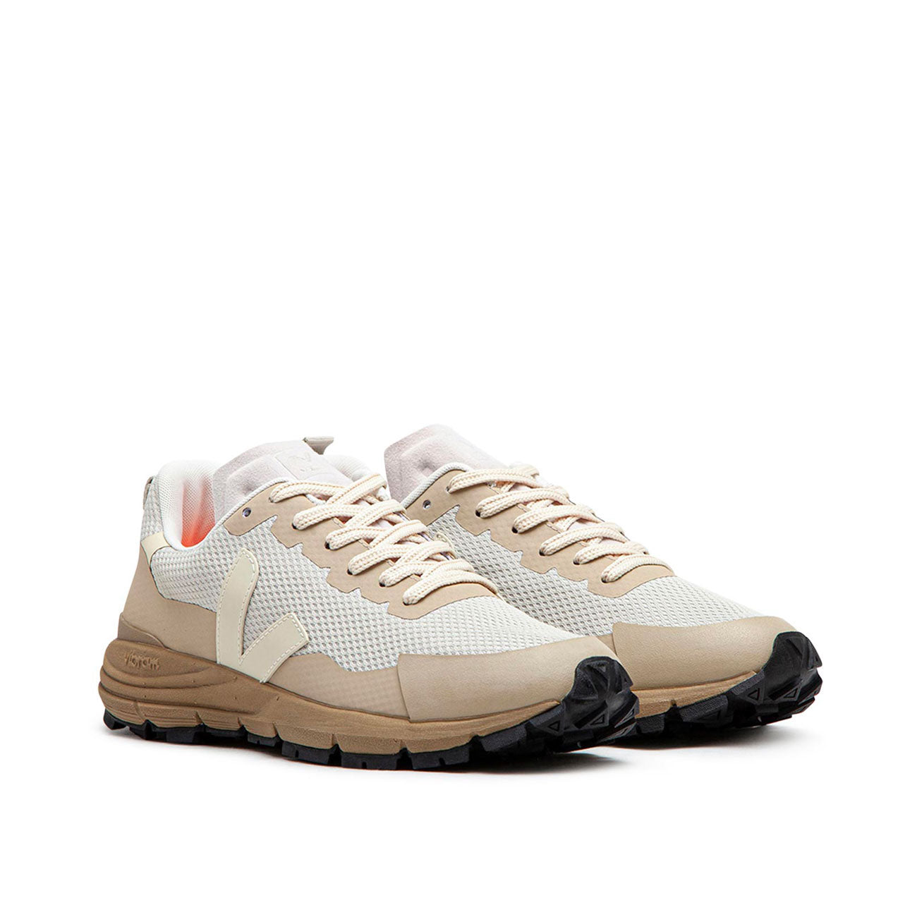 Damen-Sneakers Dekkan Alveomesh (Creme / Braun)