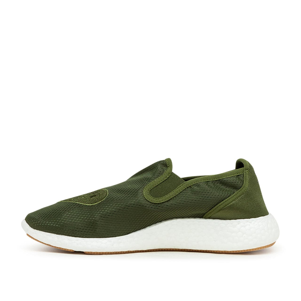 Kollaborative Pure Slip-On Sneakers (Olive / Weiß)