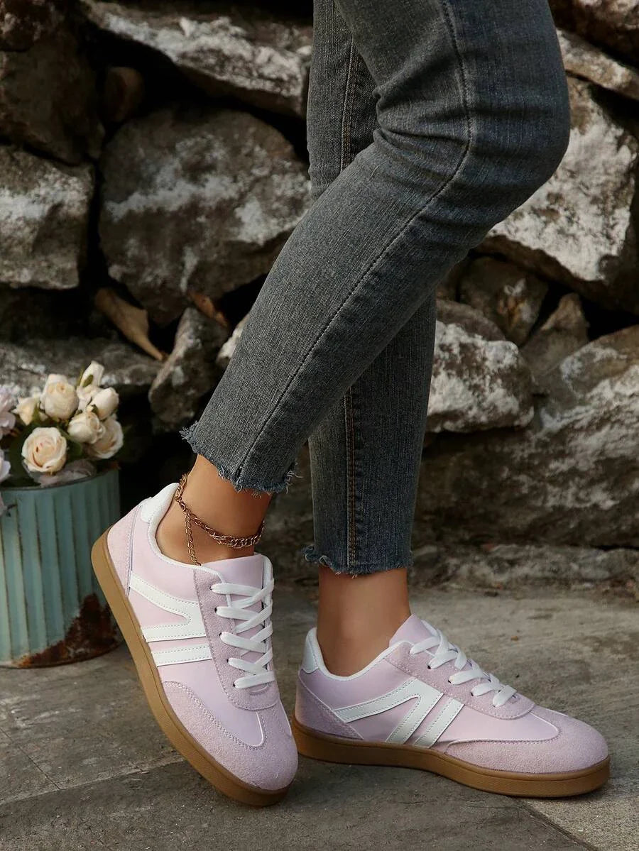 Harbor Court Pinkfarbener Sneaker mit Gummisohle