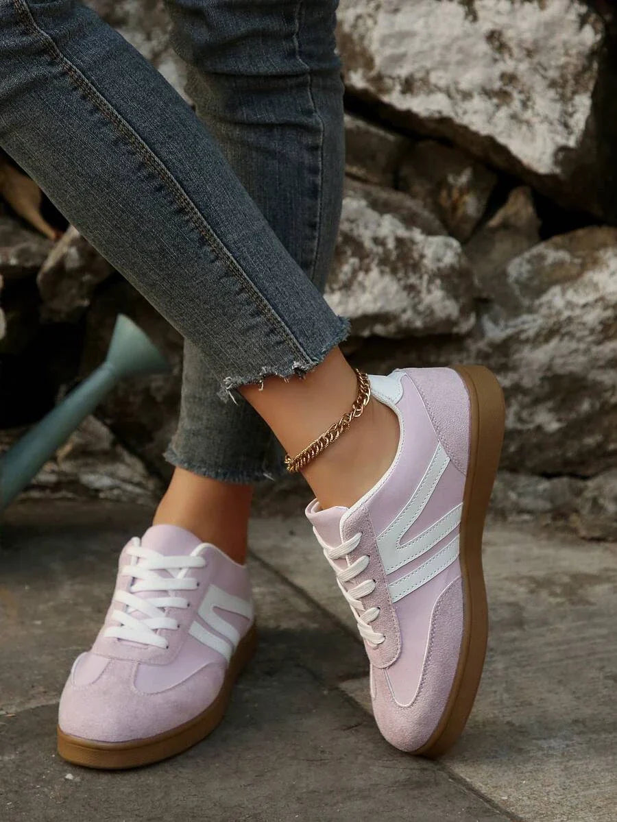 Harbor Court Pinkfarbener Sneaker mit Gummisohle