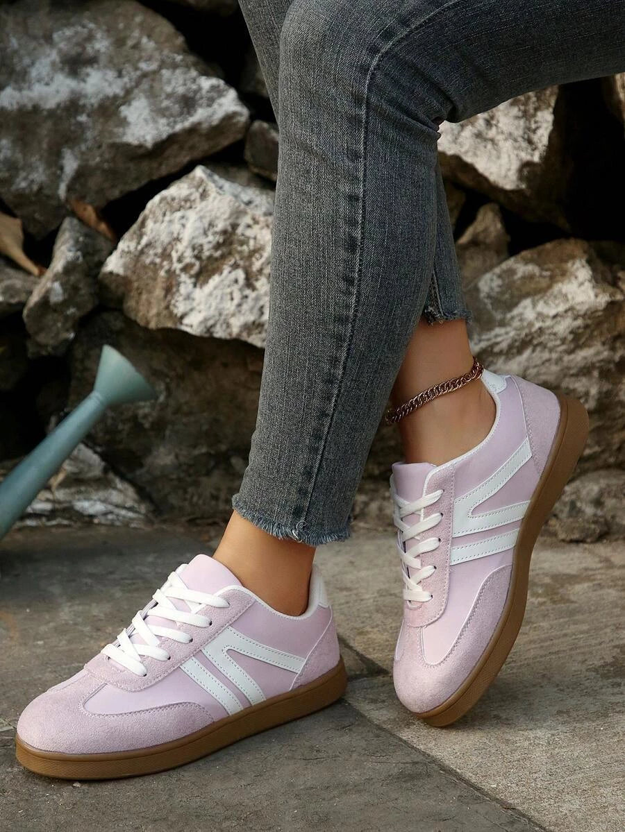 Harbor Court Pinkfarbener Sneaker mit Gummisohle