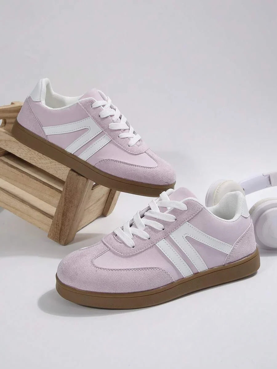 Harbor Court Pinkfarbener Sneaker mit Gummisohle