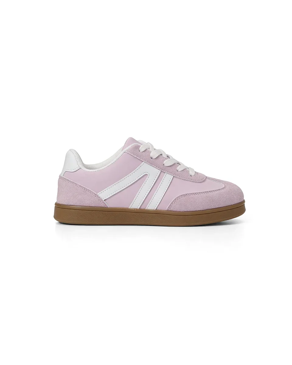 Harbor Court Pinkfarbener Sneaker mit Gummisohle