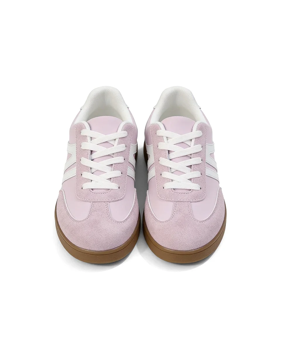 Harbor Court Pinkfarbener Sneaker mit Gummisohle