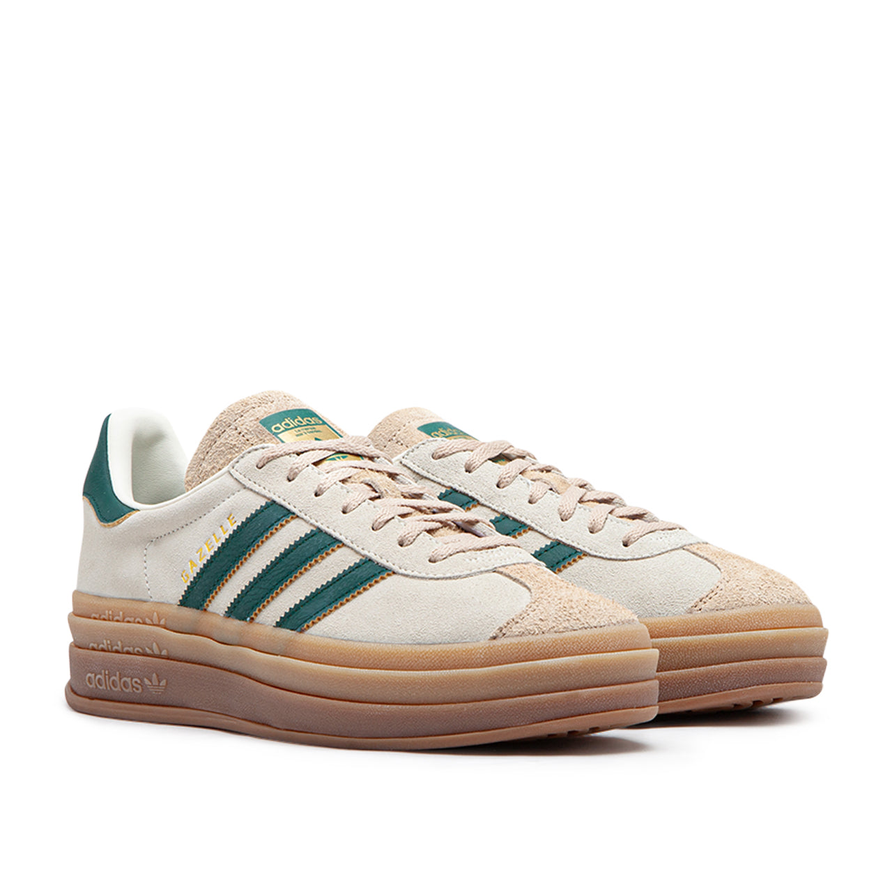 Damen-Sneaker Gazelle Bold (Beige / Grün / Gum)