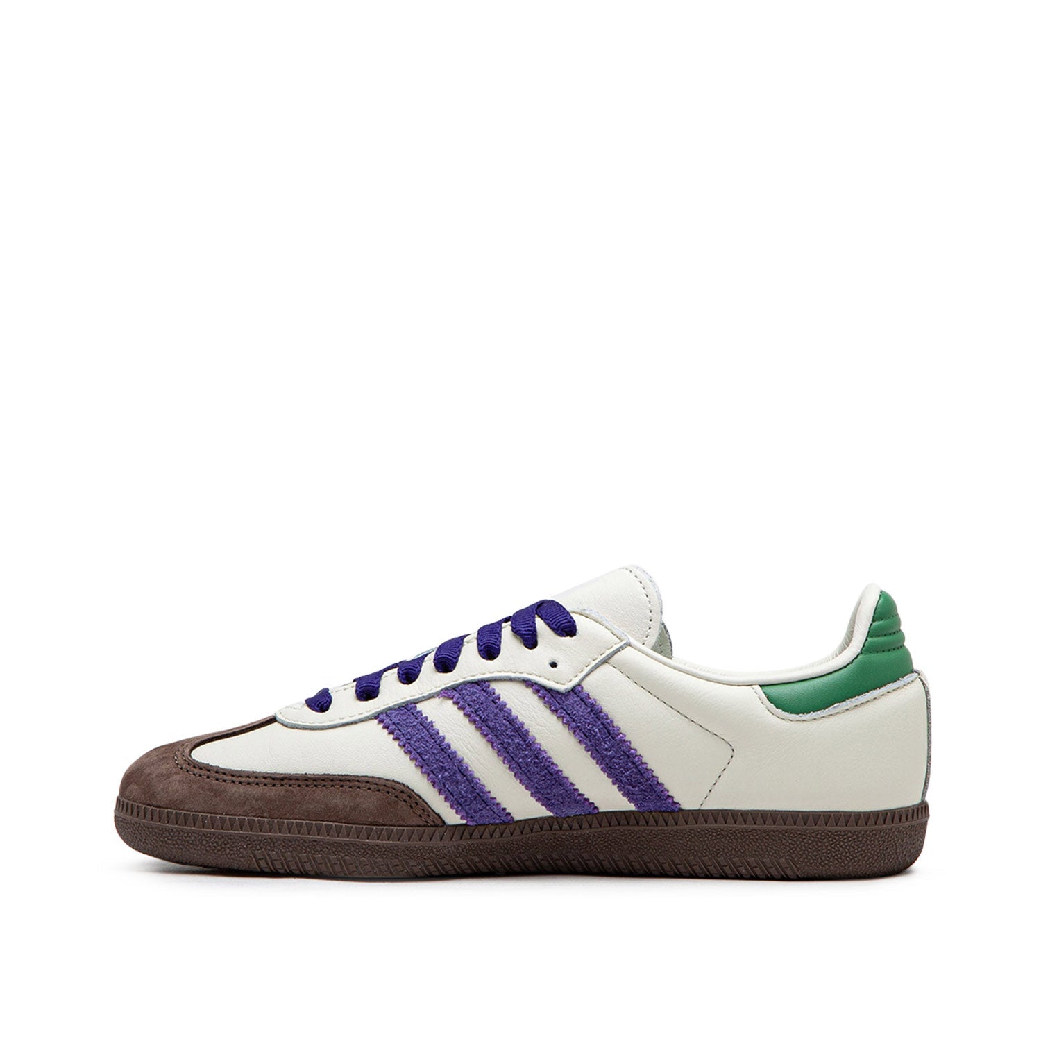Womens Samba OG Sneakers (White / Purple / Green)