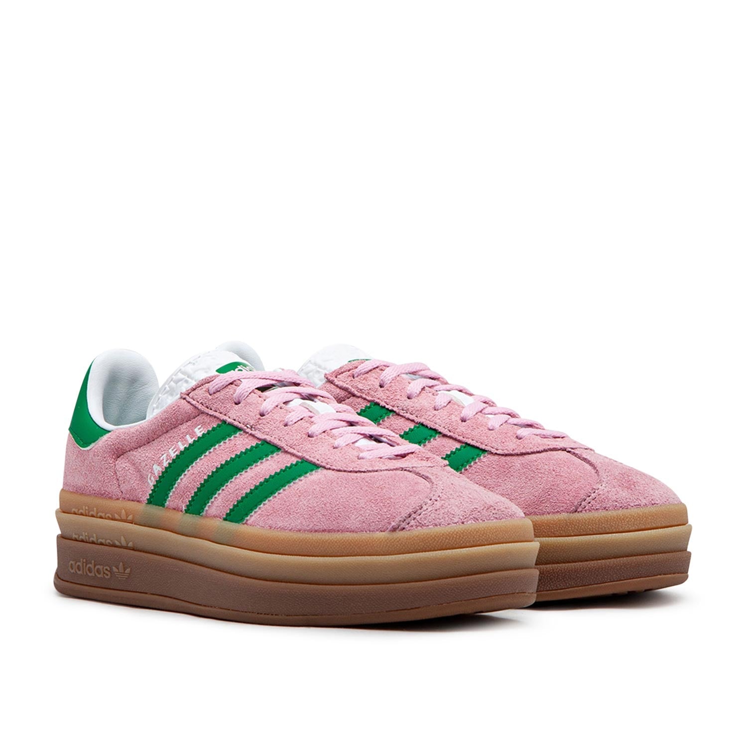 Damen Gazelle Bold Sneakers (Rose / Grün / Gum)