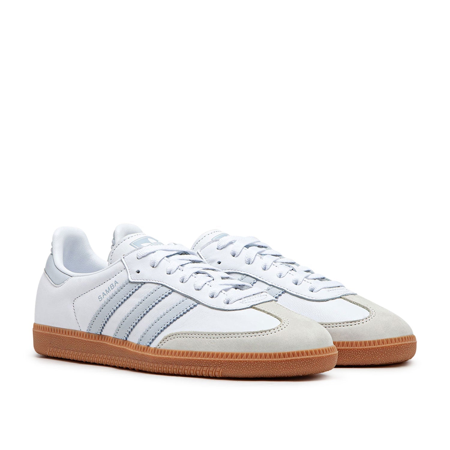 Damen Samba OG Sneaker (Weiß / Hellblau / Gum)