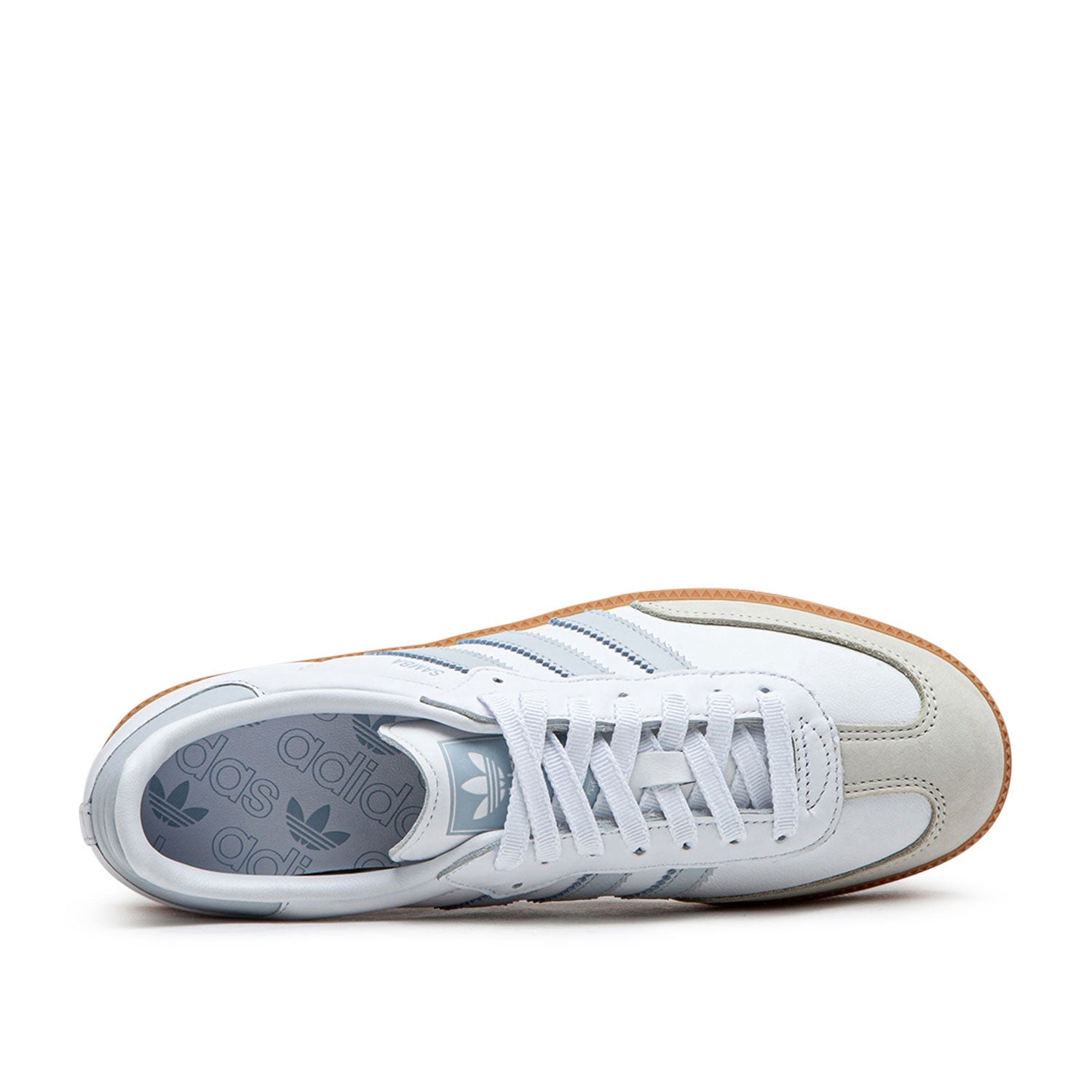 Damen Samba OG Sneaker (Weiß / Hellblau / Gum)