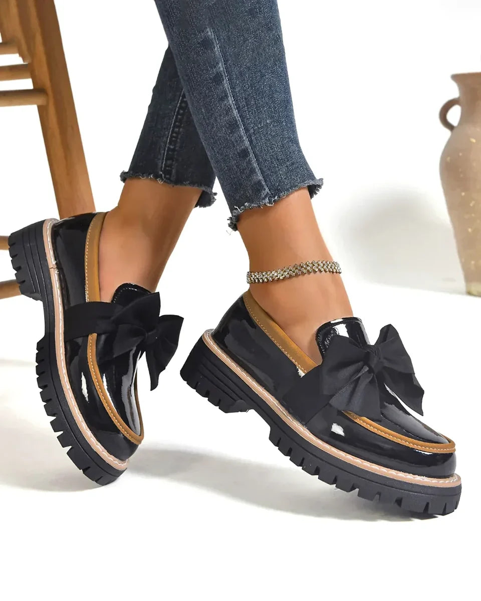 Valerie Bow Plateau-Loafer