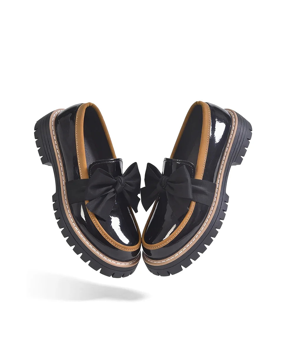 Valerie Bow Plateau-Loafer