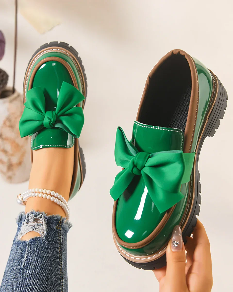 Valerie Bow Plateau-Loafer