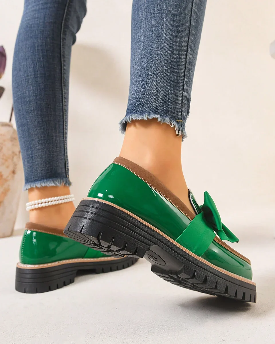 Valerie Bow Plateau-Loafer