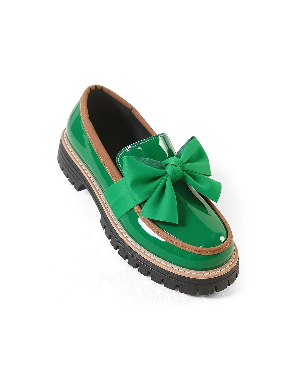 Valerie Bow Plateau-Loafer