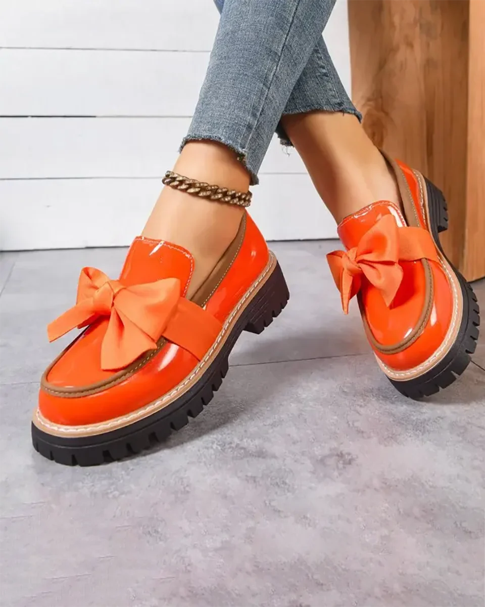 Valerie Bow Plateau-Loafer