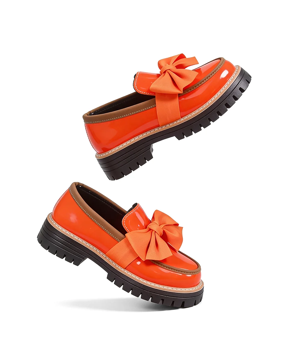 Valerie Bow Plateau-Loafer
