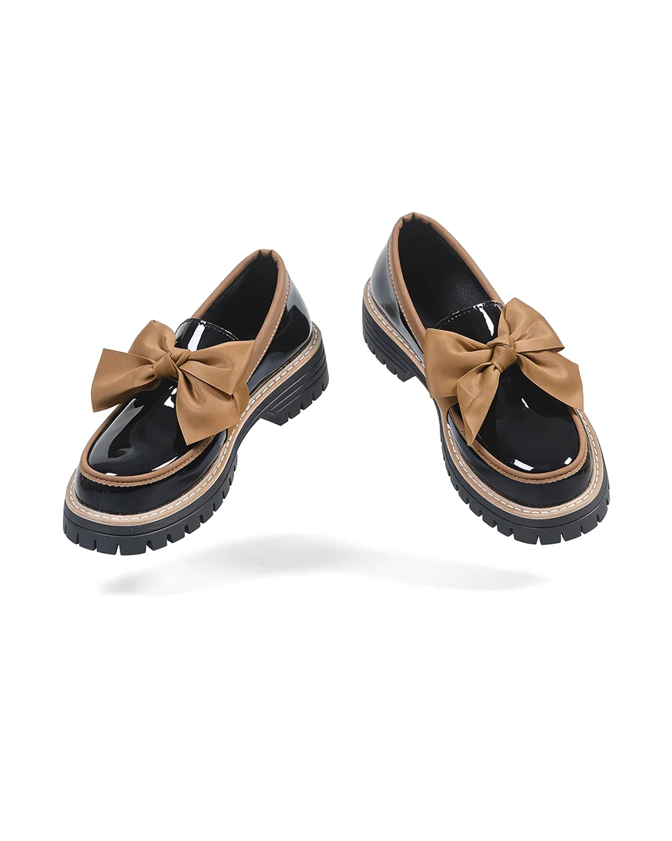 Valerie Bow Plateau-Loafer