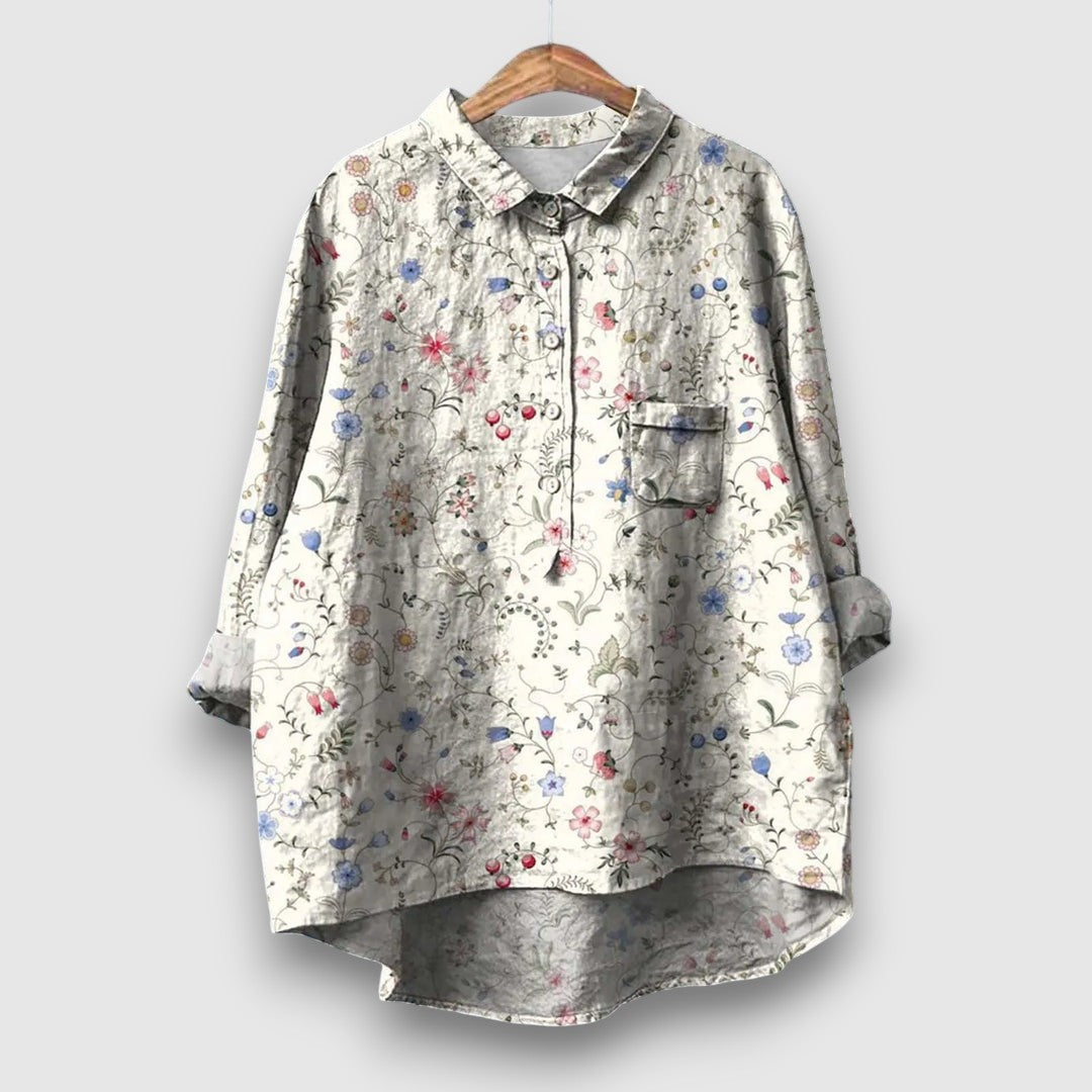 Elegante Bluse mit Blumenmuster