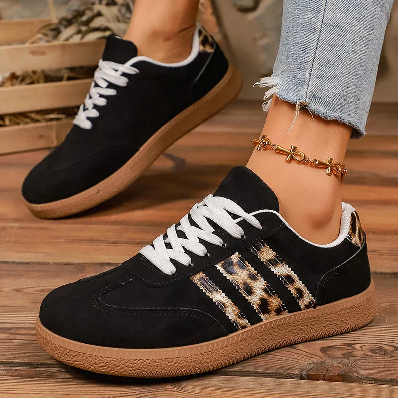 Samba Retro Black Leopard Turnschuhe