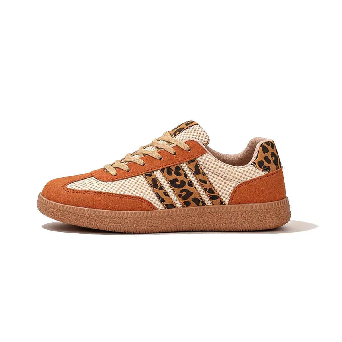 Samba Retro Braun/Beige Leopard-Sneaker