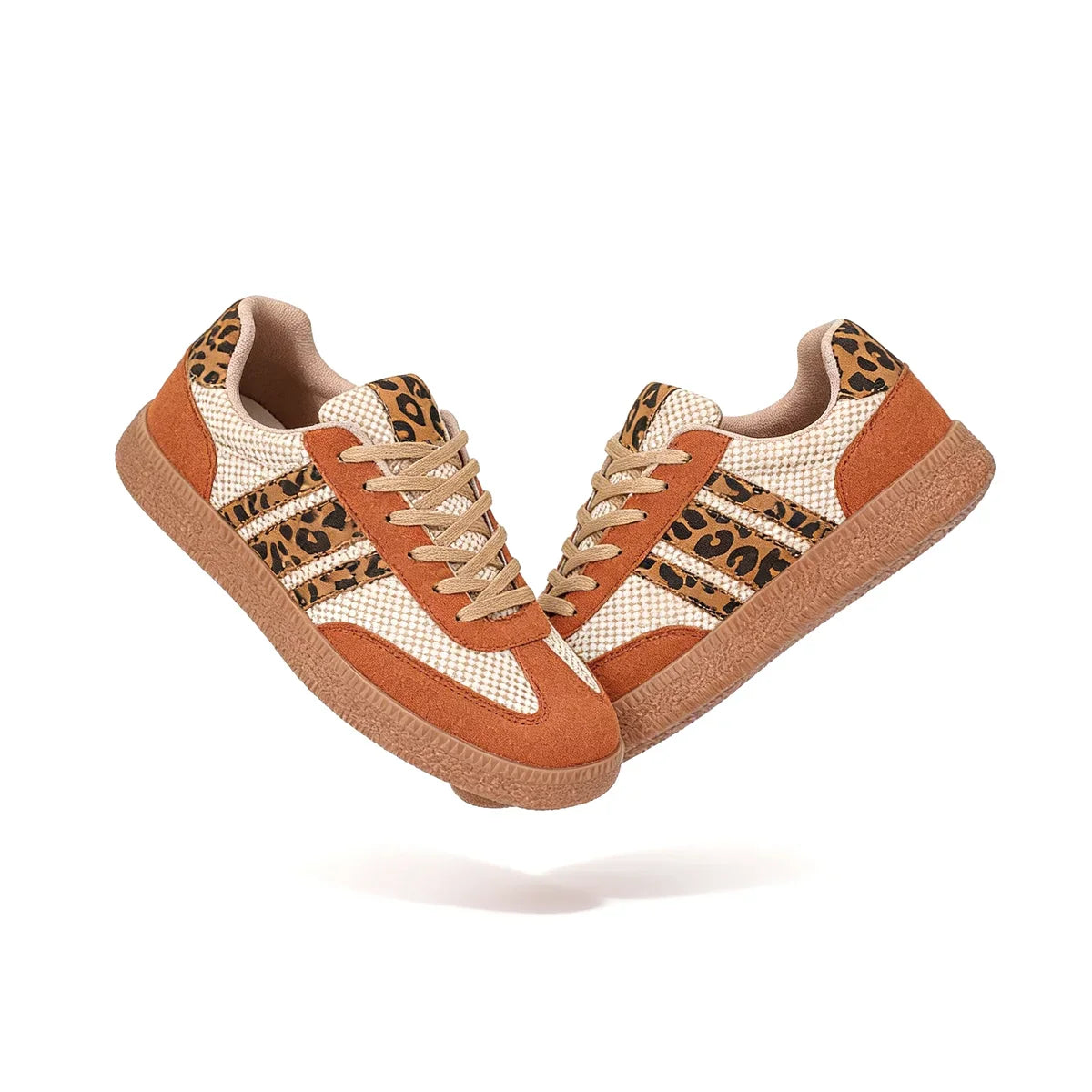 Samba Retro Braun/Beige Leopard-Sneaker