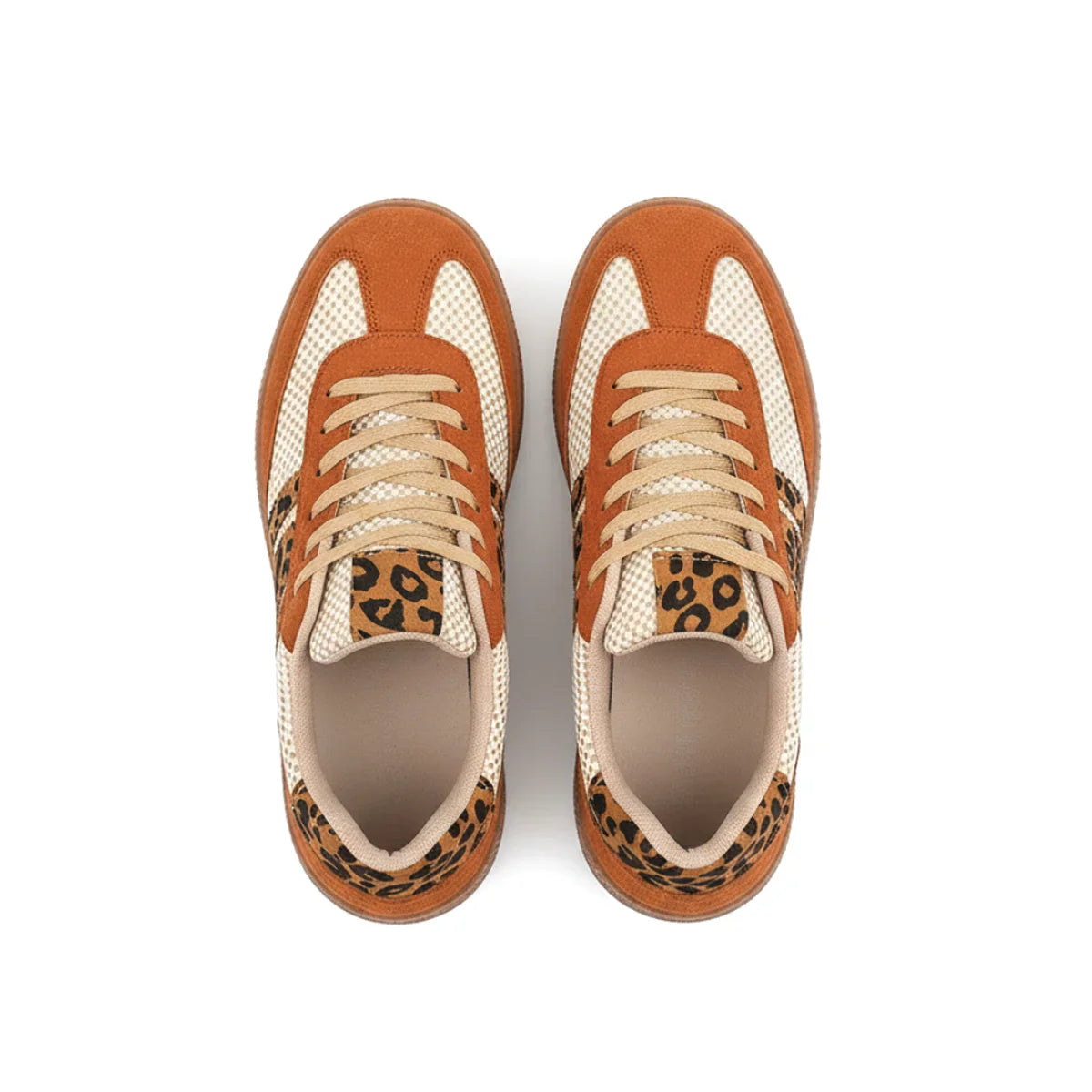 Samba Retro Braun/Beige Leopard-Sneaker